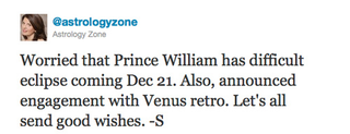 Illustration for article titled Astrologer Susan Miller Has Good News & Bad News For William & Kate